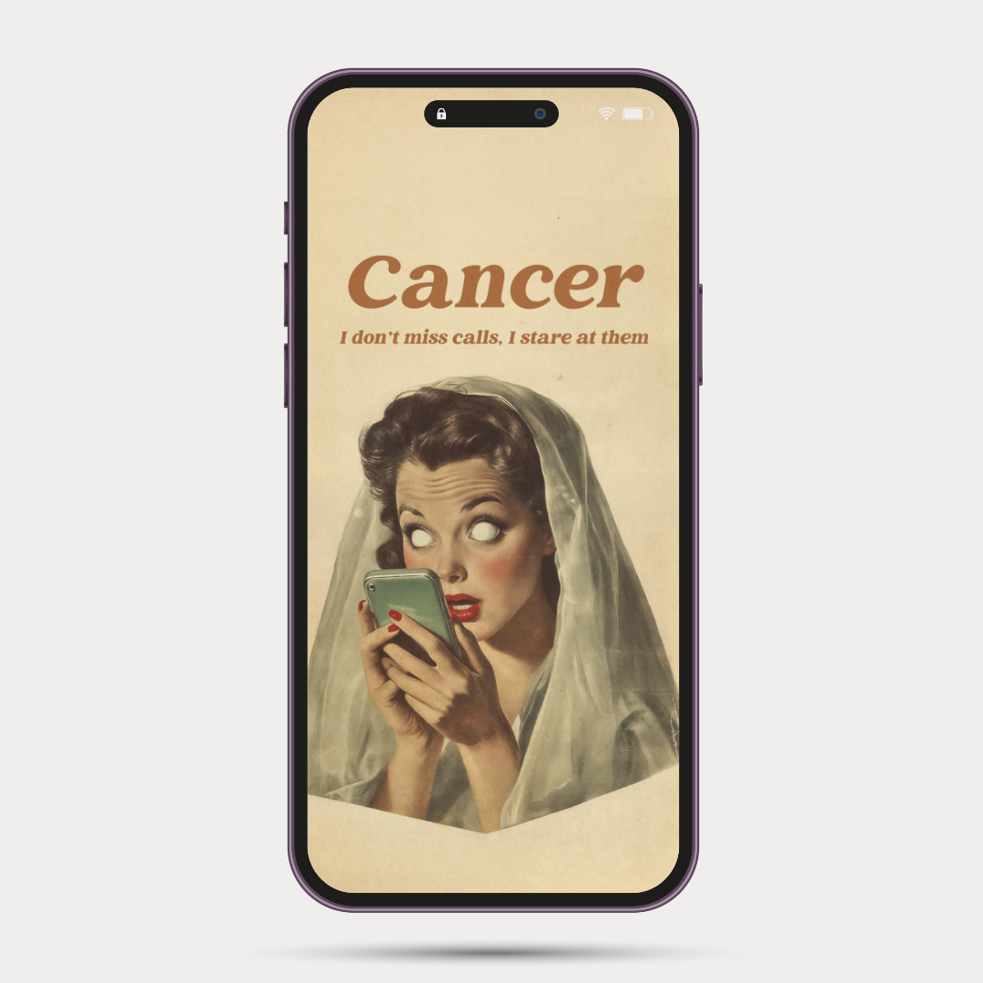 Horrorscopes Zodiac iPhone Wallpapers β Spooky Astrology Digital Art | Vintage Gothic Aesthetic Backgrounds