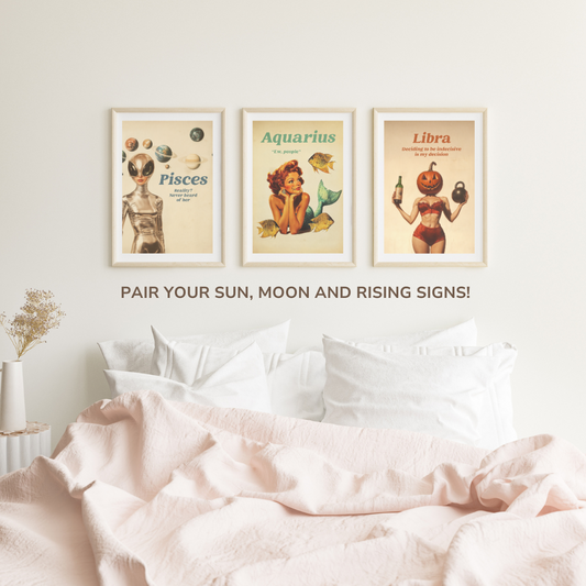 Sagittarius Zodiac Poster – Adventurous Astrology Wall Art, Free-Spirited Sagittarius Print, Celestial Horoscope Decor