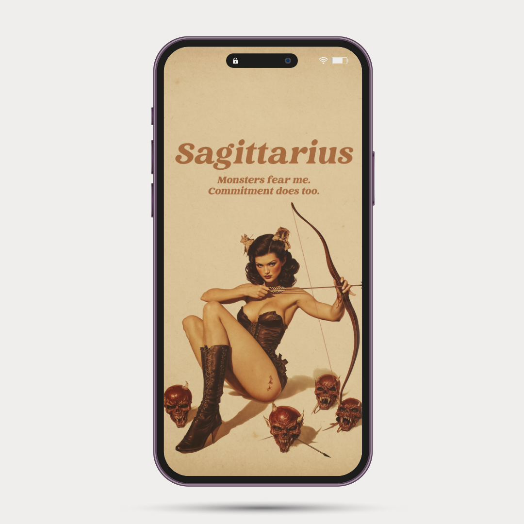 Horrorscopes Zodiac iPhone Wallpapers β Spooky Astrology Digital Art | Vintage Gothic Aesthetic Backgrounds