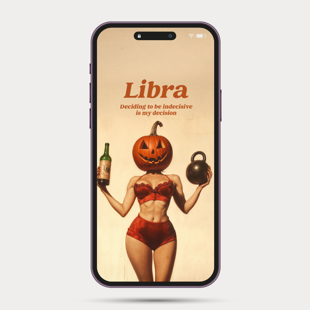 Horrorscopes Zodiac iPhone Wallpapers β Spooky Astrology Digital Art | Vintage Gothic Aesthetic Backgrounds