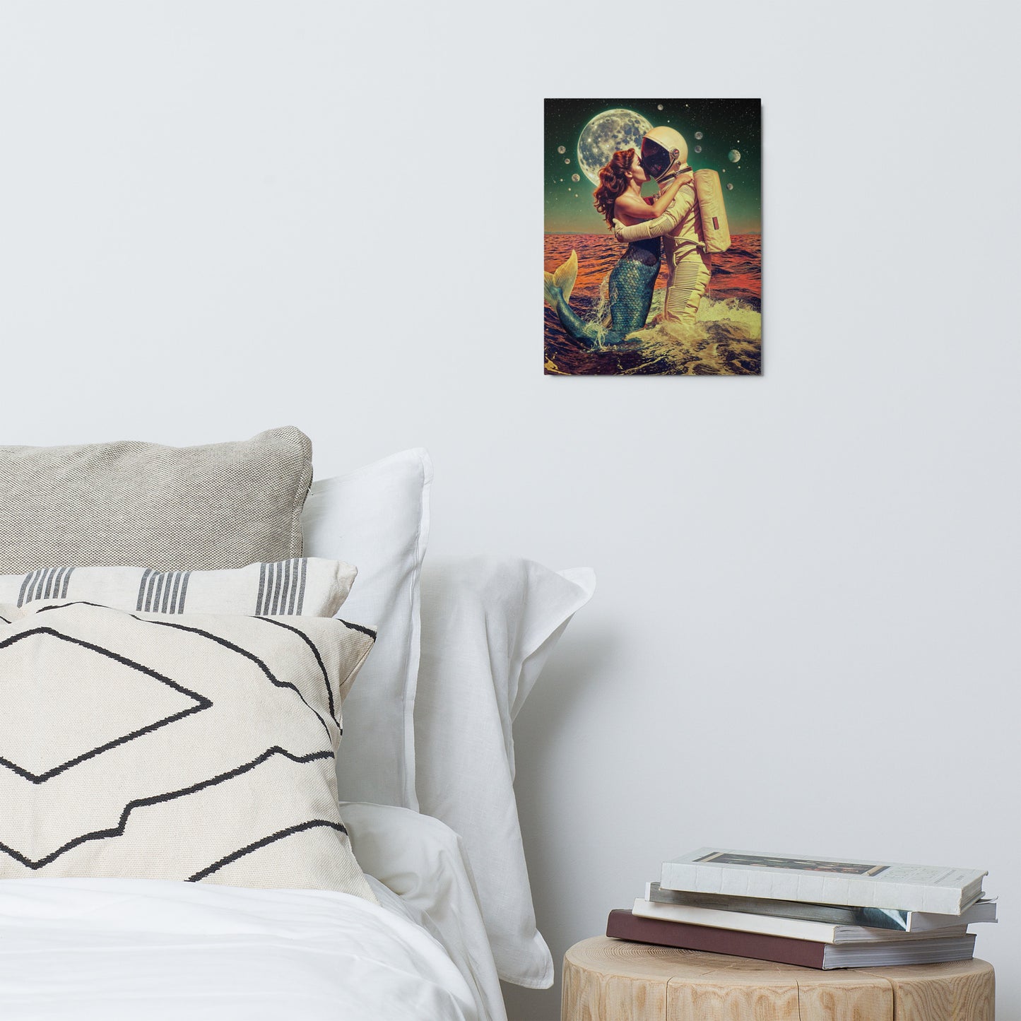 You Be The Anchor That Keeps My Feet On The Ground, I’ll Be The Wings That Keep Your Heart In The Clouds - Metal Print - Surreal Love Art