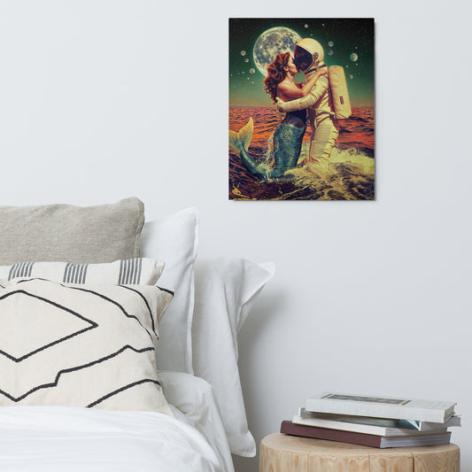 You Be The Anchor That Keeps My Feet On The Ground, I’ll Be The Wings That Keep Your Heart In The Clouds - Metal Print - Surreal Love Art