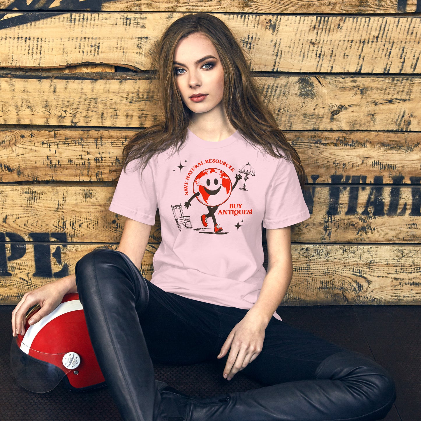 Save Natural Resources, Buy Antiques! – Eco-Friendly Organic Cotton T-Shirt | Sustainable Vintage-Inspired Apparel