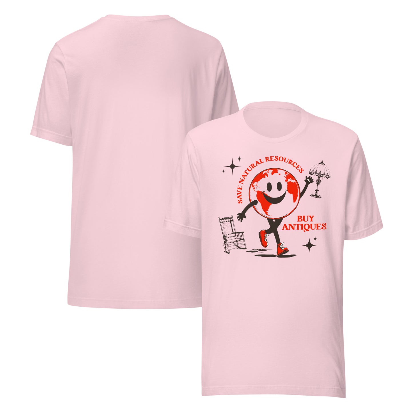 Save Natural Resources, Buy Antiques! – Eco-Friendly Organic Cotton T-Shirt | Sustainable Vintage-Inspired Apparel
