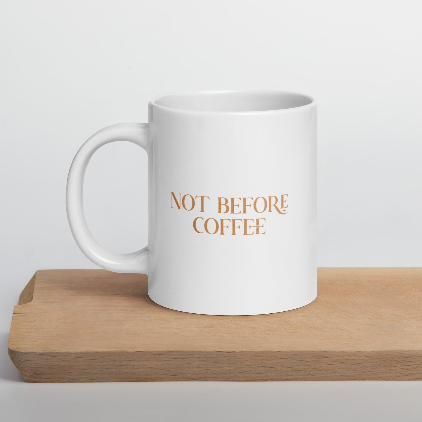 Not Before Coffee Mug - Funny Coffee Lover Gift - Spooky Halloween Coffee Mug - Sassy Werewolf Coffee Cup - Halloween Accessories